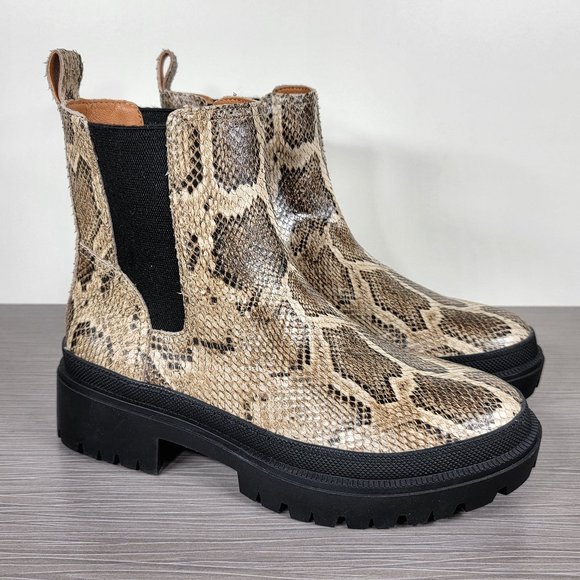 Lucky Brand Emali Chelsea Boot, Snake Print - Picture 1 of 9